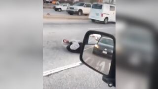 Two Idiots Get Into A Scuffle In Road Rage Incident