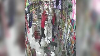 Two Men Armed With Machetes Attacked The Shop Owner. Columbus