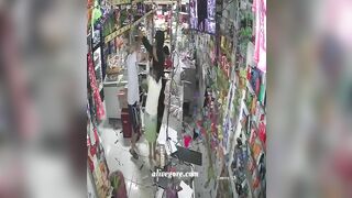 Two Men Armed With Machetes Attacked The Shop Owner. Columbus