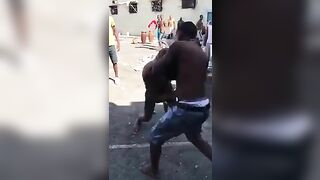 Two Men Fight In Prison B