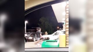 Two Men Passed Out At Gas Station