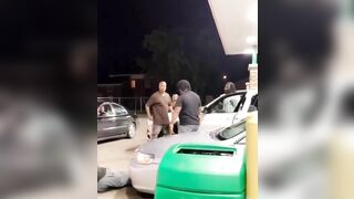 Two Men Passed Out At Gas Station