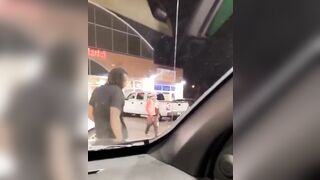 Two Men Passed Out At Gas Station