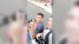 Two Idiots Taking Selfies While Driving