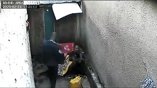 Two Robbers Beat Up The Old Lady And Robbed Her!