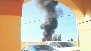 M Video Moment Of An Explosion At An Industrial Plant