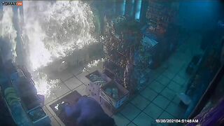 Watch A Madman Throw A Molotov Cocktail Into A New York Deli And P