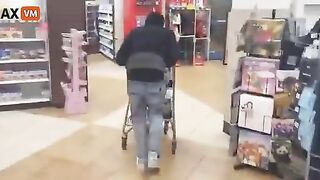 Watch This Lowlife Fill His Shopping Cart With Beer