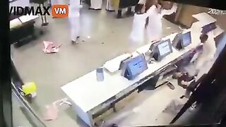 A Fierce Fight Breaks Out At A Saudi McDonald's, With Chairs Flying, M