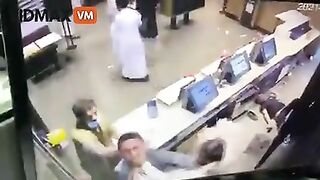 A Fierce Fight Breaks Out At A Saudi McDonald's, With Chairs Flying, M