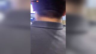 Wild Woman Jumps Over McDonald's Counter And Screams Like B