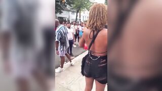 Woman Slaps Man First At Notting Hill Carnival