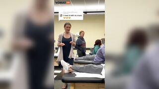 Woman Discovers She's Pregnant During School Lab Class - Video