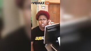 Woman Almost Fights Over Bacon On Subway - Video