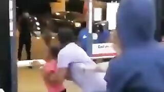 Woman Tries To Protect Her Shop From Gang Of Thieves