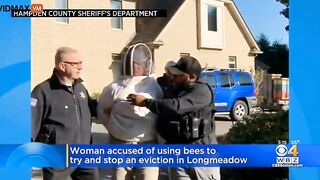 Woman Releases Swarm Of Bees At Police During Eviction
