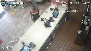 Woman Waits For Burger King Employee To Open Cash Register