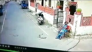 Woman Hit By Drunk Driver In India