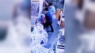 Worker Sucked Into Machine - Video - VidMax.com