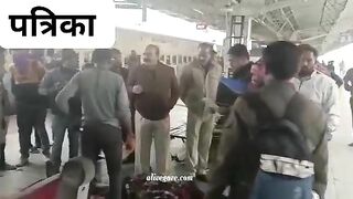 Young People Commit Suicide On Railroad Tracks. India 