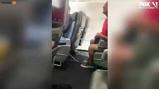 Zombie Passenger Eats His Mask And Roars Like A Maniac