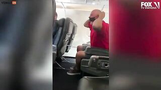 Zombie Passenger Eats His Mask And Roars Like A Maniac