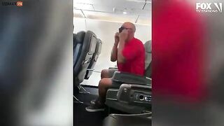 Zombie Passenger Eats His Mask And Roars Like A Maniac