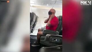 Zombie Passenger Eats His Mask And Roars Like A Maniac