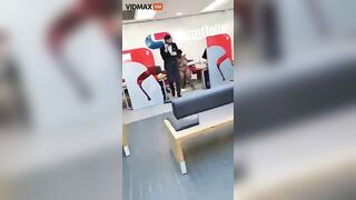 [NSFW] Naked Crazy Woman Destroys Office And Demands R