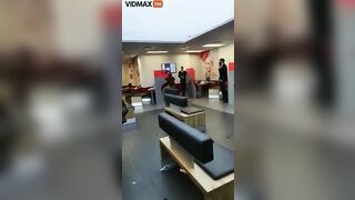 [NSFW] Naked Crazy Woman Destroys Office And Demands R