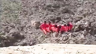 6 Men Executed By Fucking Rockets 