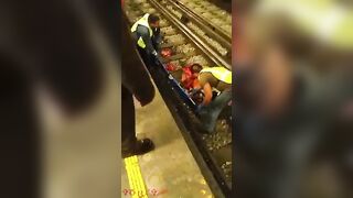 Man Falls On Subway Tracks And Is Torn To Pieces 