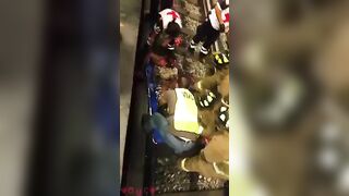 Man Falls On Subway Tracks And Is Torn To Pieces 