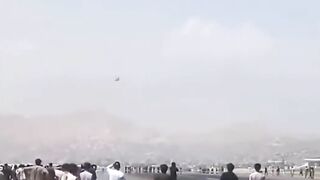 Afghans Board And Fall Off Plane 