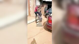 Africans Punished For Theft 