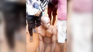 Suspected Nigerian Rapist Interrogated And Burned Alive 