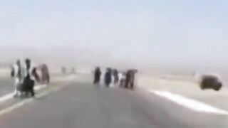 Bodies Of Afghans Falling From Plane 