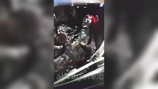 Driver's Seat Scorched After Car Crash 