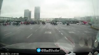 The Chinese Ended The Whole Thing By Jumping From The Joint Onto The Vehicle