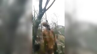 Rotting Body Found Hanging From Tree 