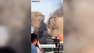 Footage Of Israeli Fighter Jets Bombing Hamas Skyscrapers In Gaza 