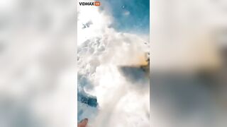 Horrifying Video Shows Skier Falling Into Huge Crevice