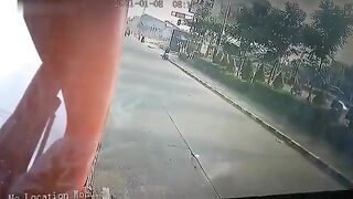 Man On Bike Dragged To Death By Truck Wheels 