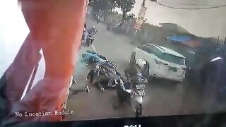Man On Bike Dragged To Death By Truck Wheels 