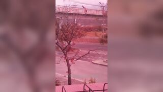 Bow: First Suicide By Falling From Pedestrian Bridge 