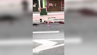 Seriously Injured Man Tries To Reach Dead Partner 
