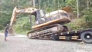 Impatient Driver With Excavator 