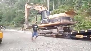 Impatient Driver With Excavator 