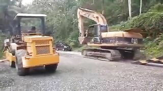 Impatient Driver With Excavator 