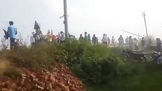 Indian Farmers Mowed Down During Protests 